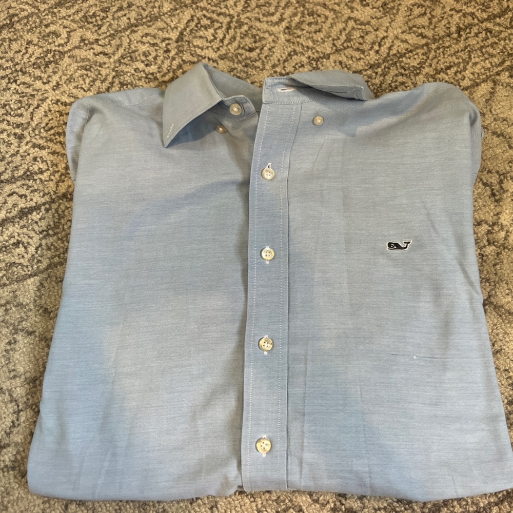 vineyard wines blue button down